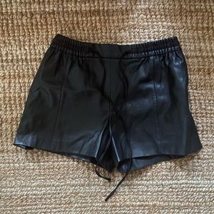 Faux leather Zara shorts